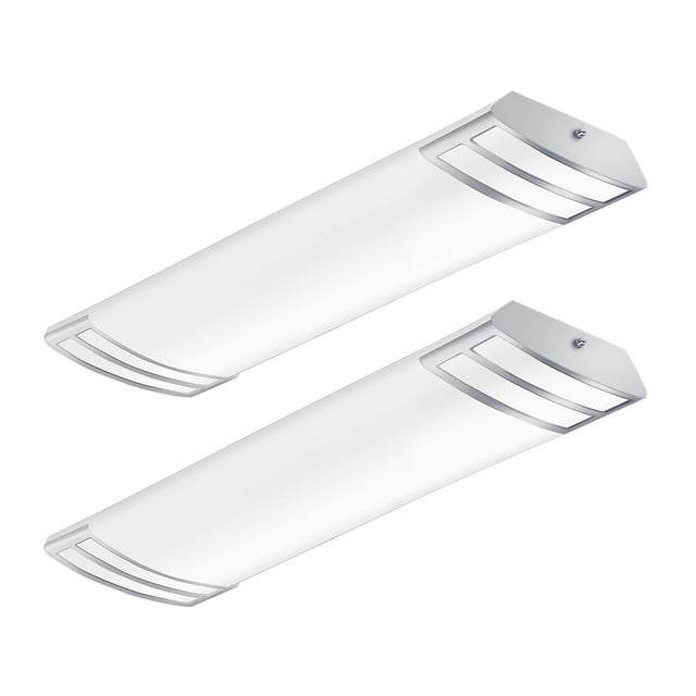 FAITHSAIL 2FT LED Light Fixture 20W, 2200lm, 4000K Neutral White, 2 Foot LED Linear Flush Mount Kitchen Lights Fixtures Ceiling f