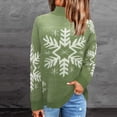 thumbnail image 3 of Zhanying Christmas Sweater Chandail Col Rond Imprimé pour Femmes Costume Elf, 3 of 6