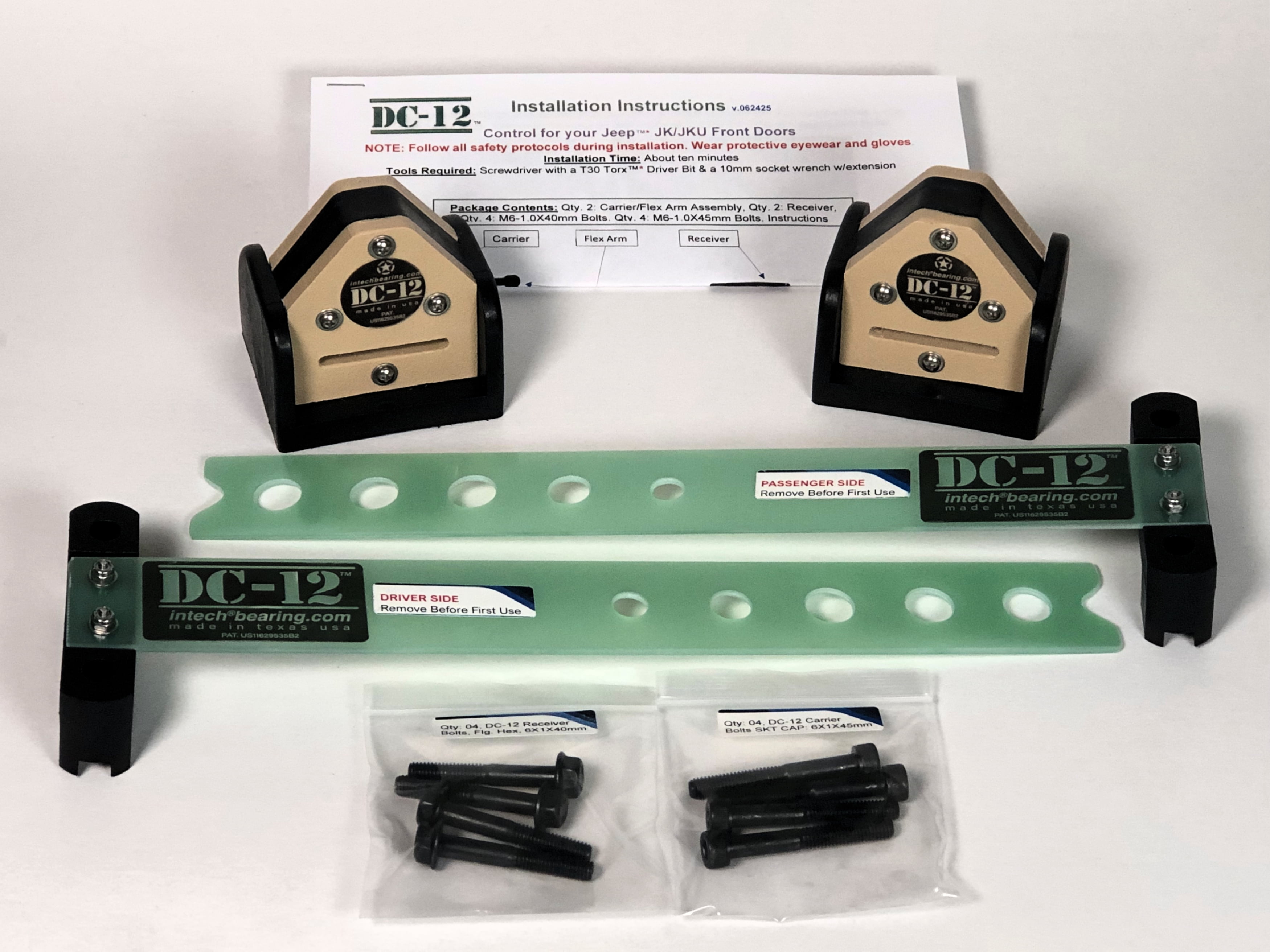 INTECH DC-12 Jeep Wrangler Door-Check Controller, Holds Doors in 3 Positions, Rugged