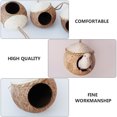 thumbnail image 3 of Casas decorativas para pájaros de exterior, comederos grandes para pájaros, nido para mascotas de cáscara de coco natural, nido de cría de coco, cama para mascotas con cuerda rosa., 3 of 6