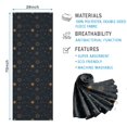 thumbnail image 2 of Dark Blue Sun Moon Pattern Hot Yoga Mat Towel Non Slip for Hot Yoga - Quick-Drying Yoga Mat Cover with 4 Corner Pockets with Travel Bag - Hot Yoga Towel Non Slip Grip Moisture Wicking Sweat 70"x26", 2 of 6