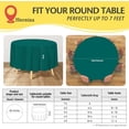 thumbnail image 2 of shiyou-Premium Nappe en Plastique Jetable Turquoise (2 Pack) Nappe Ronde (84 Po) Nappe de Fête Jetable, Nappe Ronde Parfaite pour Toute Table jusqu'à 6 Pieds, 2 of 4