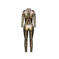 thumbnail image 4 of TheFound Justaucorps Squelette d'Halloween pour Femmes à Manches Longues, Pantalon, Col Roulé, 4 of 6