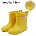 thumbnail image 1 of Children's Waterproof Rubber Rain Boots in Solid Colors with Easy-On Handles Simple For Kids, 1 of 6