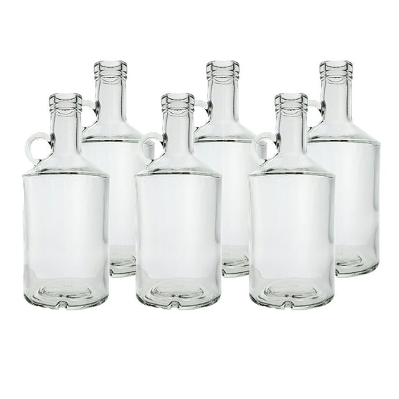 Morgantown Flint Bar Top Spirit Bottles - Pack of Six Bottles