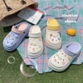thumbnail image 2 of Zapatos de suela gruesa con agujeros para mujer, estilo nuevo y creativo, para vacaciones en la playa, sandalias de playa para mujer, ropa de abrigo elevada de EVA para verano, 2 of 6