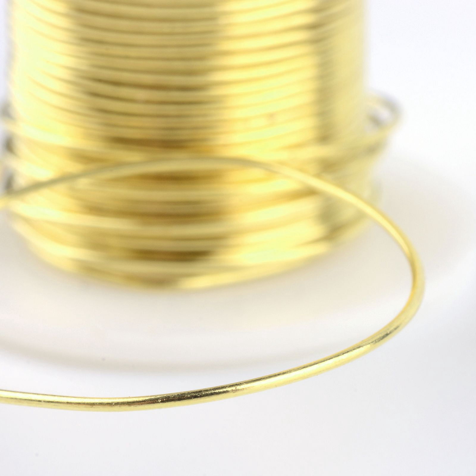 Round Copper Jewelry Wire Gold 24 Gauge 0.5mm about 59.05 Feet(18m)/roll