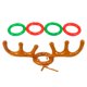 thumbnail image 2 of Juego de lanzamiento de aros, juego de cuerno inflable de venado, accesorios resistentes para fiestas, juegos al aire libre para diversión Marrón, 2 of 9