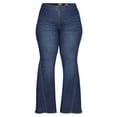 thumbnail image 2 of Sofia Jeans Women's Plus Size Melisa Curvy High-Rise Super Flare Pull-On Jeans, 2 of 7