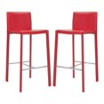 thumbnail image 1 of Safavieh Enzo 30" Bar Stool in Red (Set Of 2), 1 of 1