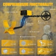 thumbnail image 3 of EZBY Metal Detector for Adults & Kids,High Precision Gold Digger with 2 Modes,6 Batteries, Adjustable 31"-44" Rod, Waterproof Search Coil & Rod to Hunt Treasure in Beach Backyard, 3 of 10