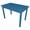 Caribbean Blue Paint, variant on Versaloft Harmony Solid Wood Amish Table 27 x 45" in Unfinished - Use As a 4 Person Dining Table or Office Desk, Made in the USA
