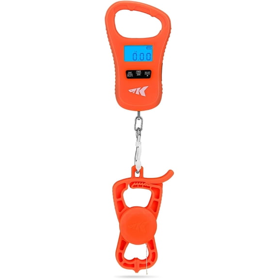 KastKing ToughTide Fishing Scale, USB Charging, 65lb Capacity, Ultra-Thin Digital Fish Scale, LCD Display, Ergonomic Handle, Fish Scales Digital Weight, Fishing Accessories for Men