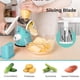 thumbnail image 3 of Rallador de queso Rotary X Home para cocina con 3 cuchillas, color azul, 3 of 8