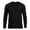 Black_010, variant on Men's Long Sleeve Shirt Stylish Crew Neck Solid Color T Shirts Lightweight Breathable Regular Fit T-Shirts for Athletic Casual Travel Dark Gray 3XL