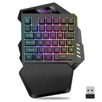 One-handed gaming keyboard 2.4G wireless light left hand gaming keyboard