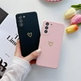 thumbnail image 2 of Compatible with Samsung Galaxy S21 5G for Women Girls, Soft Flexible Durable Cute Heart Pattern Slim Thin TPU Shockproof Case for Samsung Galaxy S21 5G 6.2″-Black, 2 of 6