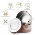 thumbnail image 3 of Hearth & Harbor 4 Oz, 24 Pack Artistic Floral DIY Candle Containers with Lids - Tin Candle Jars for Making Candles - Metal Candle Jars - Bulk Tins Storage for Candle, 3 of 4