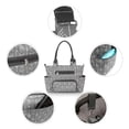 thumbnail image 4 of Sac à Main Maman Imprimé Mode Sac de Rangement pour Poussette Multifonction pour Gris Foncé, 4 of 7