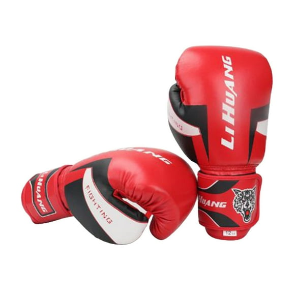 Xingzhi Gants d'Entraînement de Boxe Hommes Femmes Sparring Punching Kickboxing GYM 10oz Rouge