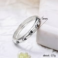 thumbnail image 2 of PAURO Women Stainless Steel Paw Print Enamel Ring 4mm Puppy Dog Cat Pet Ring for Pet Lovers Silver Size 8, 2 of 4