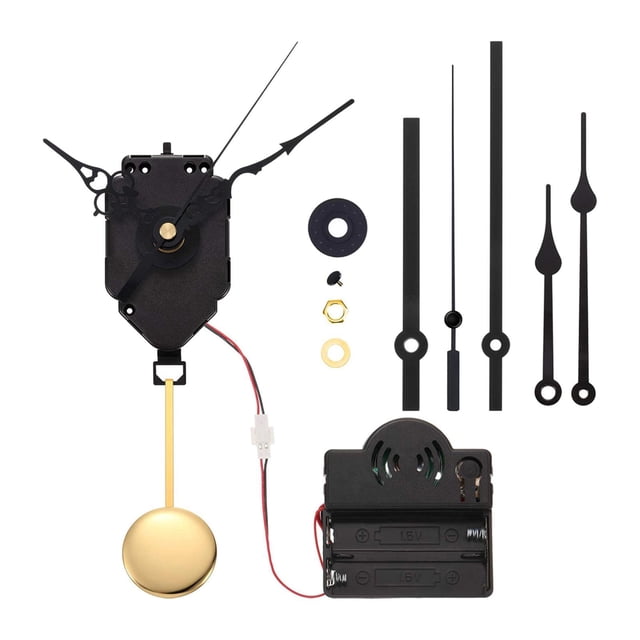 Kits de mecanismo de movimiento de reloj de péndulo, fabricación de repuesto con manecillas y péndulo