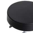 thumbnail image 4 of Veryke Modern Bar Stools with Wheels, Round Adjustable PU Leather Swivel Stool Chair , Black, 4 of 5