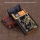 thumbnail image 3 of Sailing Caja de cigarrillos portátil Golden Dragon con encendedor eléctrico recargable Super Mini USB, 3 of 10