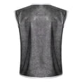 thumbnail image 2 of YONGHS Boys Girls Sparkly Sleeveless Jacket Waistcoat Hip Hop Jazz Disco Choir Dance Performance Vest Top Black 3-4, 2 of 7