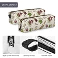 thumbnail image 5 of Ratiio Grapes Bbottles Wine Pattern Leather Pencil Case, Pencil Pouch with Durable Zipper, Compact and Stylish Organizer for Stationery, Art Supplies, Travel Essentials, 5 of 8
