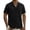 Black, variant on Wlynlyn Mens Button down Shirts Casual Short Sleeve Textured Summer Vacation Beach Shirts Solid Color Dress Blouses