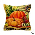 thumbnail image 1 of Autumn Maple Leaf Pumpkin Pillowcase 45*45cm Fall Home Cushion Decor Throw Pillow Cover B2K7, 1 of 8