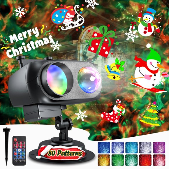 Proyector navideño Anysun 80 Patterns y 3D Ocean Wave