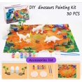 thumbnail image 3 of 30 PCS Crafts and Arts Set dinosaur Painting Kit, craft paint kit for kids boys, toddler supplies DIY arts and crafts toys, party favors for boys age 4-7 years old, Paint Your Own Dinosaur Animal Set, 3 of 6
