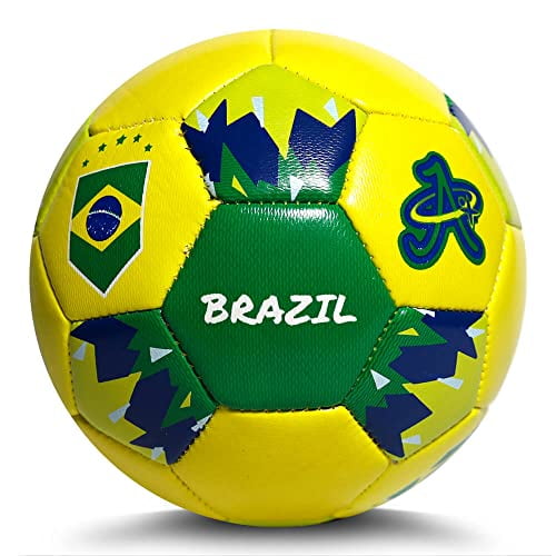 botsen Haiku ik ben trots Brazil Soccer Ball World Cup 2022, Mini Size 2 Skills Ball, Leather Game  Ball, Indoor & Outdoor, Kids, Adults, Collector & Game Quality - Walmart.com