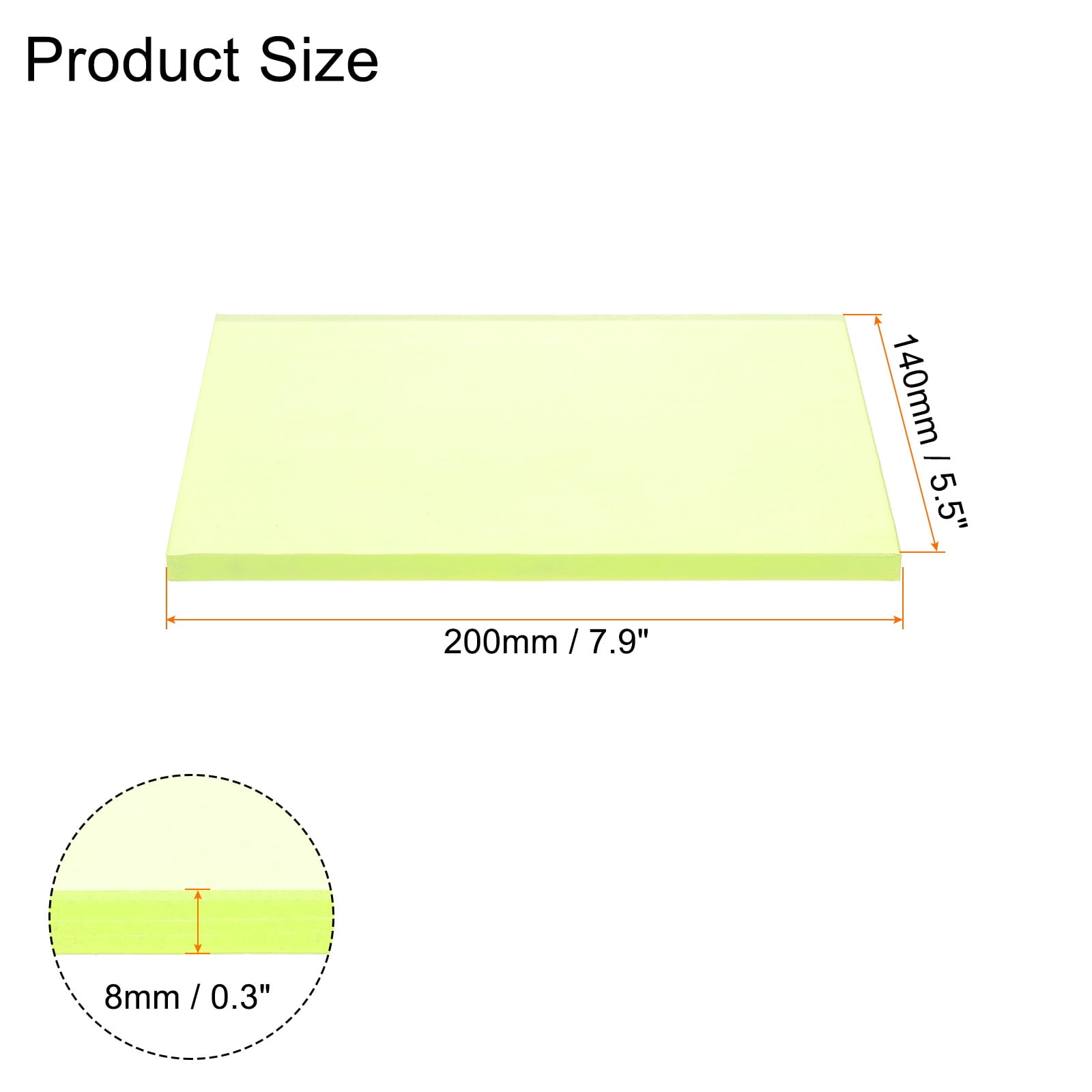 3pack Leather Craft Punching Pad, Stamping Mat,  Mute Board Tool for Leather Punch Cutting Hole, 7.9x5.5x0.3inch