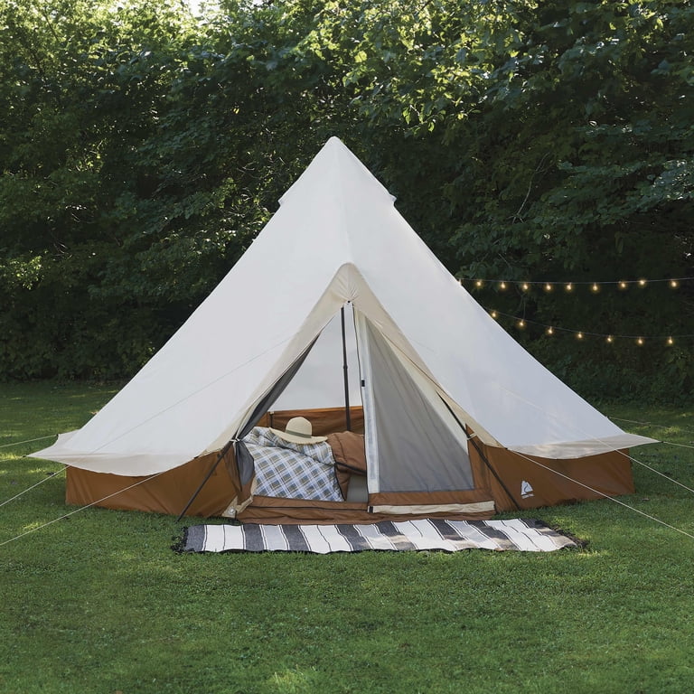 Bell♡　0328 Free Shipping! Ozark Trail 15' x 15' 8-Person Bell Tent with LED