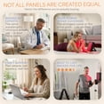 thumbnail image 4 of LifePro Red Light Therapy Panel – 660nm & 850nm Near Infrared Full Body LED Light Therapy for Daily Wellness – Includes Hanging Kit & Eyewear - Black, 4 of 11
