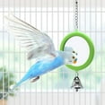 thumbnail image 2 of 2PCS Bird Mirror with Bell Parrot Hanging Interactive Playing Toy for Cockatiel Parakeets Canaries Budgie Cage Accessories, 2 of 6