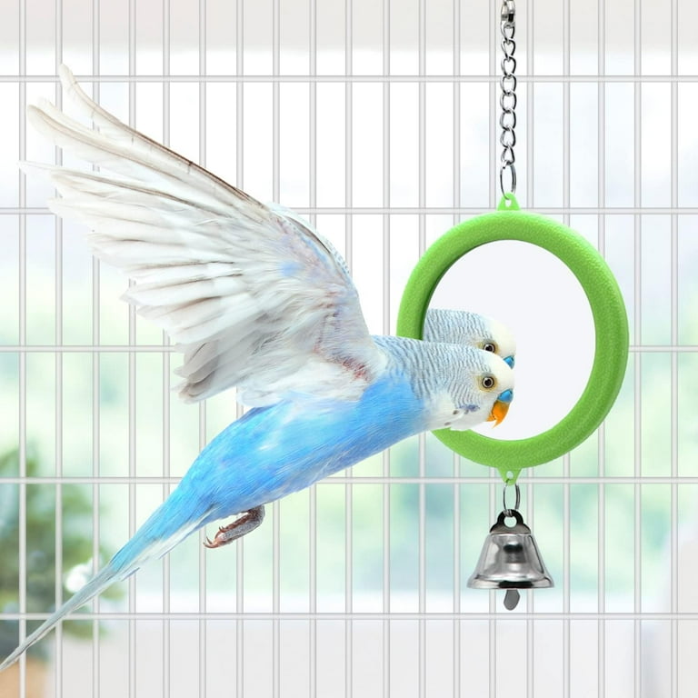 Parakeet Budgies Playing Toys Rotating Bird Toy With Bell, Budgie