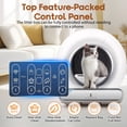 thumbnail image 5 of Self Cleaning Cat Litter Box, 115L Automatic Litter Box w/ Liner, 10 Sensor Protection for Multi Cat, Dual APP+ Panel Control,Odor Removal,Litter Box, 5 of 14