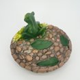 thumbnail image 3 of Adornos de rana jugando adornos de estudio de jardín de resina de piedra natural simulada ANGGREK Otros, 3 of 8
