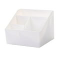 thumbnail image 4 of Caja de almacenamiento de escritorio, estuche de maquillaje con 4 compartimentos, organizador de mesa Blanco, 4 of 9