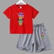 thumbnail image 3 of Conjunto de 2 piezas de camiseta y pantalones cortos de manga corta para niños y adolescentes de verano 2024, divertido juego de lucha, Anime, Cosplay, ropa de algodón para niños y bebés, 3 of 5