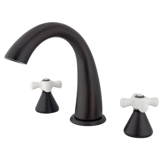Elements Of Design Es2365px Double Handle Widespread Deck Mounted Roman Tub Filler -