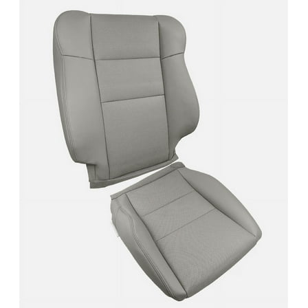Driver Side Leather Bottom and Top Lean Back Perforated Artificial Seat Covers Fit for 2007-2012 RDX Front Gray