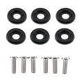thumbnail image 2 of Almencla 6 Ensembles Noir Cadre de Plaque d'Immatriculation M6 Baie Moteur Pare-Chocs Vis + Rondelle, 2 of 8