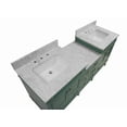 thumbnail image 3 of Eleanor 72" Double Bathroom Vanity with Sage Green Cabinet and Carrara Marble Top, 3 of 6