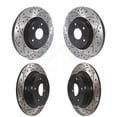 thumbnail image 1 of DS-One Front Rear Coated Drilled Slotted Disc Brake Rotors Kit for Car Honda Accord KD-100391, 1 of 11