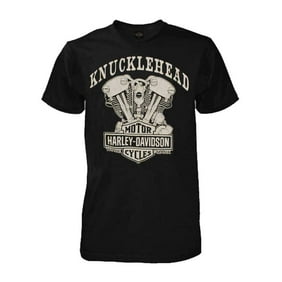 Men's T-Shirt, Hand Made Willie G Skull Distressed 30294030, Harley Davidson